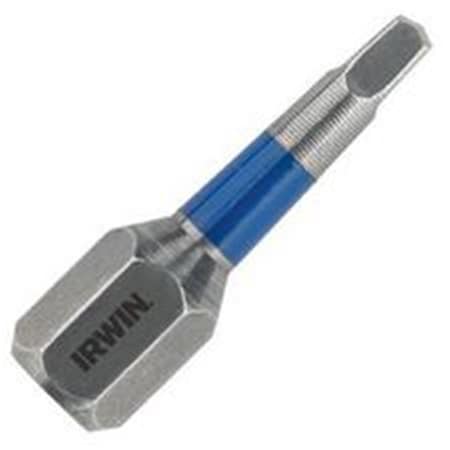 Irwin No. 3 Torsion SQ Recess Insert Bit .25 in. Shank 1 in. Long Carded HA3053007